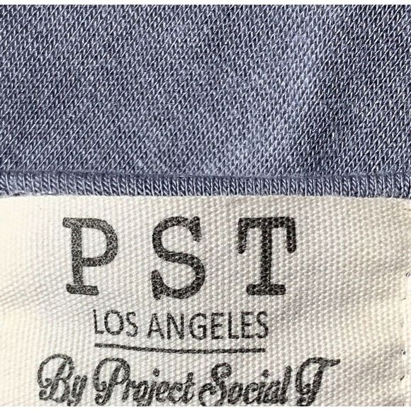 Women's PST Project Social Tee Keyhole Choker 3/4 Sleeve Top XS M New 7524 - Picture 3 of 9